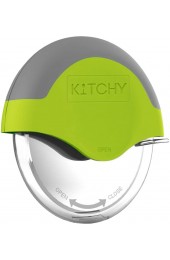 Kitchy Pizza Cutter Wheel Super Sharp and Easy To Clean Slicer Kitchen Gadget with Protective Blade Guard Green