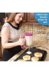KPKitchen Pancake Batter Dispenser Perfect Baking Tool for Cupcake Waffles Muffin Mix Crepes Cake or Any Baked Goods Easy Pour Home Food Gadget Bakeware Maker with Measuring Label