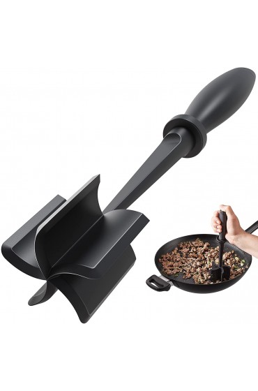 Meat Chopper Hamburger Chopper Premium Heat Resistant Masher and Smasher for Hamburger Meat Ground Beef Ground Turkey and More Nylon Ground Beef Chopper Tool and Meat Fork Non Stick Mix Chopper