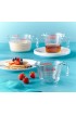 Pyrex Glass Measuring Cup Set 3-Piece Microwave and Oven Safe,Clear
