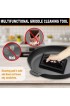ROMANTICIST 4Pcs Griddle Cleaning Kit Reusable Griddle Cleaning Pad with Handle Multifunctional Griddle Scraper & Souring Cleaning Pads and Griddle Cleaning Accessories Gift for Christmas