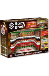 Spicy Shelf Deluxe Expandable Spice Rack and Stackable Cabinet & Pantry Organizer 1 Set of 2 shelves As seen on TVSpicy Shelf Deluxe