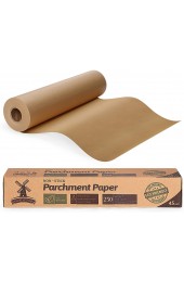 Unbleached Parchment Paper for Baking 15 in x 200 ft 250 Sq.Ft Baking Paper Non-Stick Parchment Paper Roll for Baking Cooking Grilling Air Fryer and Steaming
