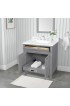 Bathroom Vanities| allen + roth Brinkhaven 30-in American Gray Undermount Single Sink Bathroom Vanity with White Engineered Stone Top - MX82390