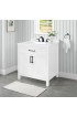 Bathroom Vanities| allen + roth Brinkhaven 30-in White Undermount Single Sink Bathroom Vanity with White Engineered Stone Top - AY20136