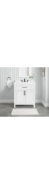 Bathroom Vanities| allen + roth Brinkhaven 30-in White Undermount Single Sink Bathroom Vanity with White Engineered Stone Top - AY20136