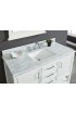 Bathroom Vanities| allen + roth Presnell 48-in Dove White Undermount Single Sink Bathroom Vanity with Carrara White Natural Marble Top - XK58980
