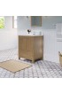 Bathroom Vanities| allen + roth Ronald 30-in Almond Toffee Undermount Single Sink Bathroom Vanity with White Engineered Stone Top - ZI85133
