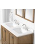 Bathroom Vanities| allen + roth Ronald 48-in Almond Toffee Undermount Double Sink Bathroom Vanity with White Engineered Stone Top - JG07364