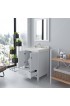 Bathroom Vanities| Virtu USA Caroline Avenue 24-in White Undermount Single Sink Bathroom Vanity with Dazzle White Quartz Top (Mirror and Faucet Included) - JF61888