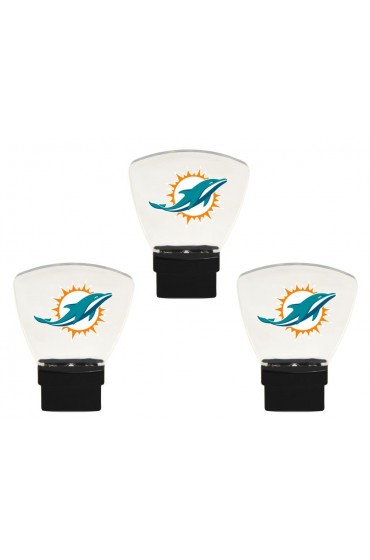 | Authentic Street Signs Miami Dolphins 3-Pack 3-Pack Night Lights LED Night Light Auto On/Off - WT62753