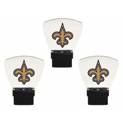 | Authentic Street Signs New Orleans Saints 3-Pack 3-Pack Night Lights LED Night Light Auto On/Off - AJ84146