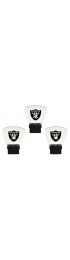 | Authentic Street Signs Oakland Raiders 3-Pack 3-Pack Night Lights LED Night Light Auto On/Off - JW92884