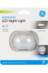 | GE Brushed Nickel LED Night Light Auto On/Off - UL52044