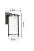 Outdoor Wall Lighting| EGLO Truxton 1-Light 15.98-in Graphite Outdoor Wall Light - QV30004