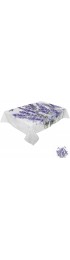 HELLOWINK Rectangle Table Cloths 60x120inch,Purple Flower Lavender Party Tablecloth Cotton Linens Table Covers for Kitchen Dinning Wedding Decoration,Stain Wrinkle Resistant,Watercolor Butterfly