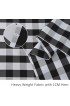 maxmill Checkered Square Tablecloth Stain Resistant Waterproof and Wrinkle Resistant Washable Heavy Weight Soft Table Cloth Gingham for Dining Room and Outdoor Use 52 x 52 Inch Black and White