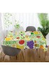 Rectangle Tablecloth 60 x 120 Inch Vegetables and Fruits Grapes Modern Table Cloth Picnic Vinyl Fabric Linen Table Cover for Kitchen Dining Room Party Decor