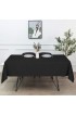 sancua Rectangle Tablecloth 60 x 84 Inch Stain and Wrinkle Resistant Washable Polyester Table Cloth Decorative Fabric Table Cover for Dining Table Buffet Parties and Camping Black