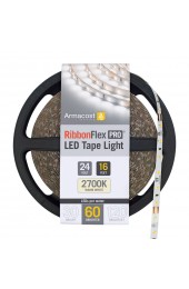 Under Cabinet Lights| Armacost Lighting RibbonFlex Pro 16.4 ft. (5M) 24-Volt LED Tape Light, Soft White(2700K), 60 LEDs/M - FL23209
