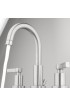 Bathroom Sink Faucets| Home2O Sivan Brushed Nickel 2-handle Widespread WaterSense Bathroom Sink Faucet with Drain - FY75300