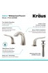 Bathroom Sink Faucets| Kraus Brushed Nickel 2-Handle Widespread WaterSense Bathroom Sink Faucet - TF59563
