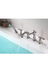 Bathtub Faucets| ANZZI Patriarch Polished Chrome 2-handle Residential Deck-mount Roman Bathtub Faucet with Hand Shower - RK63687