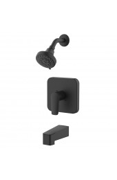 Shower Faucets| allen + roth Dunmore Matte Black 1-Handle Bathtub and Shower Faucet with Valve - IN33074