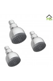 Shower Heads| Homewerks Worldwide Basics Chrome 1-Spray Shower Head (3-Pack) 2.5-GPM (9.5-LPM) - VY03143