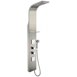 Shower Systems| ANZZI Niagara Brushed Steel 2-Spray Shower Panel System - BX84418