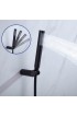 Shower Systems| WELLFOR Concealed valve showers system Matte Black Built-In Shower System - KR63089